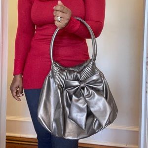 American Eagle Metallic Silver Shoulder Bag